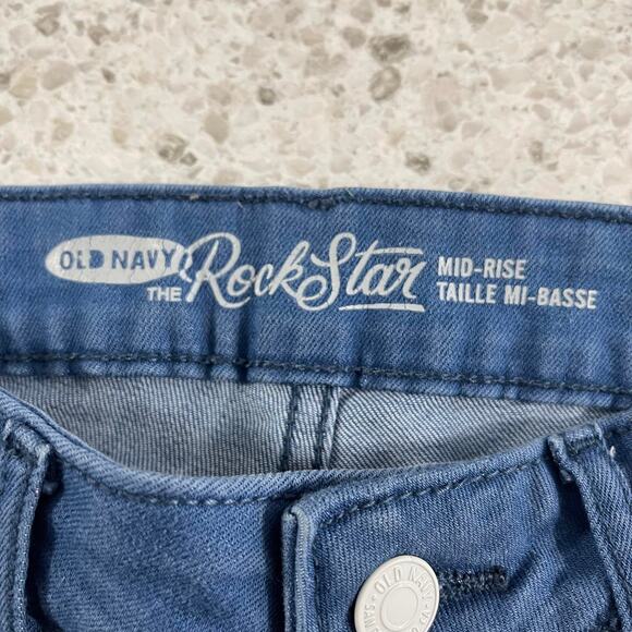 Old Navy jeans women's size 4 ROCKSTAR skinny jeans denim ** medium blue ** - Picture 7 of 14